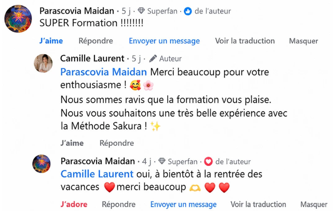 Retour d'expérience d'une acheteuse du guide Méthode Sakura