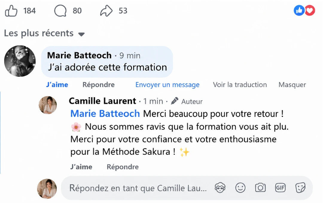 Témoignage d'une praticienne formée à la Méthode Sakura