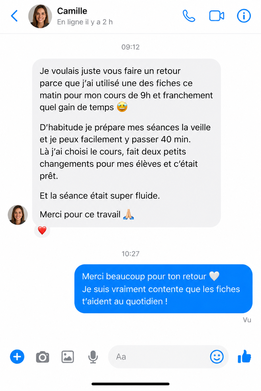 Témoignage d’une enseignante — 1
